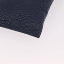 BURBERRY Shoulder Bag Leather Navy Gold Auth 184458A-15