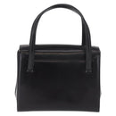 GUCCI Hand Bag Leather Black Gold Auth 184460-3