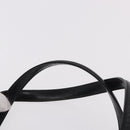 GUCCI Hand Bag Leather Black Gold Auth 184460-8