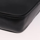 CELINE Shoulder Bag Leather Black Gold Auth 184462A-16