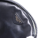 CELINE Shoulder Bag Leather Black Gold Auth 184462A-10