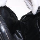 CELINE Shoulder Bag Leather Black Gold Auth 184462A-20