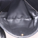 CELINE Shoulder Bag Leather Black Gold Auth 184462A-22