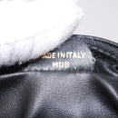 CELINE Shoulder Bag Leather Black Gold Auth 184462A-12