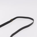 CELINE Shoulder Bag Leather Black Gold Auth 184462A-8