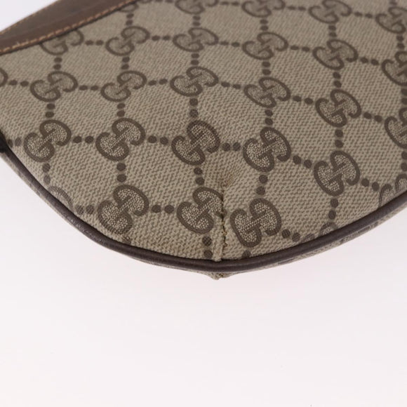 GUCCI GG Supreme Shoulder Bag PVC Beige Gold 904 02 020 Auth 184463