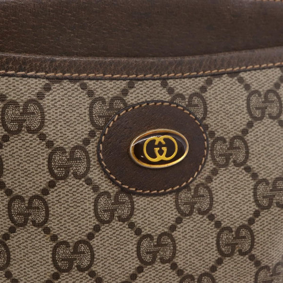 GUCCI GG Supreme Shoulder Bag PVC Beige Gold 904 02 020 Auth 184463