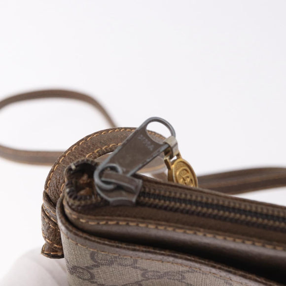 GUCCI GG Supreme Shoulder Bag PVC Beige Gold 904 02 020 Auth 184463