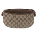 GUCCI GG Supreme Shoulder Bag PVC Beige Gold 904 02 020 Auth 184463-2