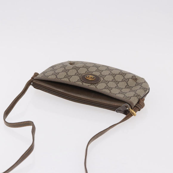 GUCCI GG Supreme Shoulder Bag PVC Beige Gold 904 02 020 Auth 184463