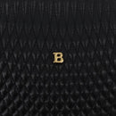 BALLY Chain Shoulder Bag Leather Black Gold Auth 184465-15