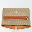CELINE Macadam Canvas Clutch Bag PVC Beige Gold Auth 184467-13