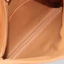 CELINE Macadam Canvas Clutch Bag PVC Beige Gold Auth 184467-15