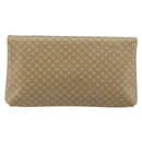 CELINE Macadam Canvas Clutch Bag PVC Beige Gold Auth 184467-3