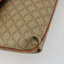 CELINE Macadam Canvas Clutch Bag PVC Beige Gold Auth 184467-9
