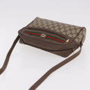 GUCCI GG Supreme Web Sherry Line Schoudertas PVC Beige Rood Auth 184470-6