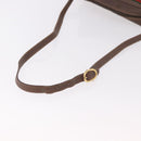 GUCCI GG Supreme Web Sherry Line Schoudertas PVC Beige Rood Auth 184470-7