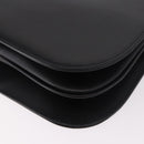 Burberrys Shoulder Bag Leather Black Silver Auth 184472A-14