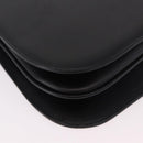 Burberrys Shoulder Bag Leather Black Silver Auth 184472A-15