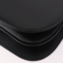 Burberrys Shoulder Bag Leather Black Silver Auth 184472A-16