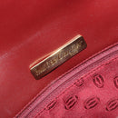 CARTIER Must Line Clutch Bag Leather Bordeaux Gold Auth 184473A-9