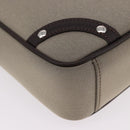 BURBERRY Nova Check Shoulder Bag Canvas Beige Silver Auth 184474A-14
