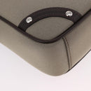 BURBERRY Nova Check Shoulder Bag Canvas Beige Silver Auth 184474A-16