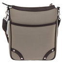 BURBERRY Nova Check Shoulder Bag Canvas Beige Silver Auth 184474A-2