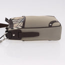 BURBERRY Nova Check Shoulder Bag Canvas Beige Silver Auth 184474A-4