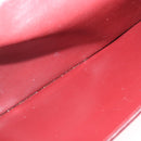 CARTIER Must Line Clutch Bag Leather Bordeaux Gold Auth 184475-14