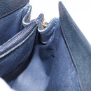GUCCI GG Supreme Sherry Line Shoulder Bag PVC Navy Gold 10 02 024 Auth 184481-21