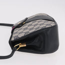 GUCCI GG Supreme Sherry Line Shoulder Bag PVC Navy Gold 10 02 024 Auth 184481-5