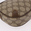 GUCCI GG Supreme Web Sherry Line Bag PVC Beige Gold 89 02 066 Auth 184482-10
