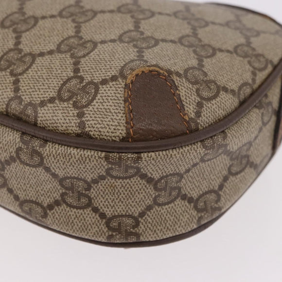 GUCCI GG Supreme Web Sherry Line Bag PVC Beige Gold 89 02 066 Auth 184482