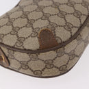 GUCCI GG Supreme Web Sherry Line Bag PVC Beige Gold 89 02 066 Auth 184482-12