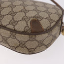 GUCCI GG Supreme Web Sherry Line Bag PVC Beige Gold 89 02 066 Auth 184482-13