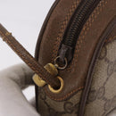 GUCCI GG Supreme Web Sherry Line Bag PVC Beige Gold 89 02 066 Auth 184482-15
