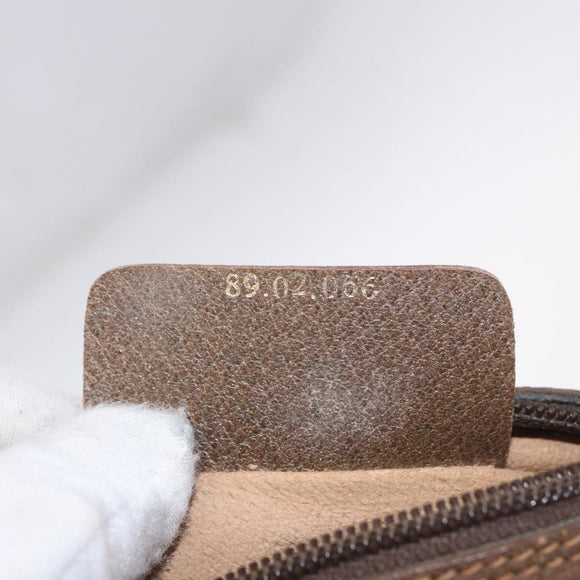 GUCCI GG Supreme Web Sherry Line Bag PVC Beige Gold 89 02 066 Auth 184482