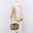 GUCCI GG Supreme Web Sherry Line Bag PVC Beige Gold 89 02 066 Auth 184482-21
