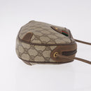GUCCI GG Supreme Web Sherry Line Bag PVC Beige Gold 89 02 066 Auth 184482-4