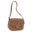 GUCCI Shoulder Bag Leather Gold Brown 72 02 104 Auth 184483-1