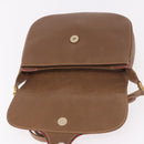 GUCCI Shoulder Bag Leather Gold Brown 72 02 104 Auth 184483-10