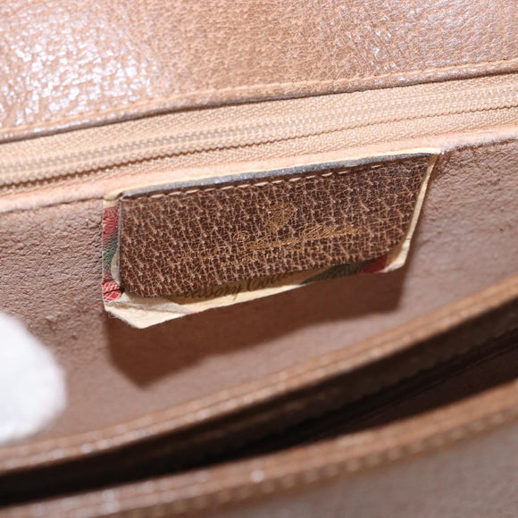 GUCCI Shoulder Bag Leather Gold Brown 72 02 104 Auth 184483
