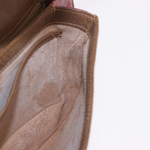 GUCCI Shoulder Bag Leather Gold Brown 72 02 104 Auth 184483