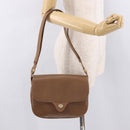 GUCCI Shoulder Bag Leather Gold Brown 72 02 104 Auth 184483-26