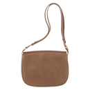 GUCCI Shoulder Bag Leather Gold Brown 72 02 104 Auth 184483-2
