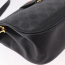 GUCCI GG Supreme Web Sherry Line Tas PVC Zwart Rood 116 02 076 Auth 184484-10
