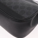 GUCCI GG Supreme Web Sherry Line Tas PVC Zwart Rood 116 02 076 Auth 184484-11