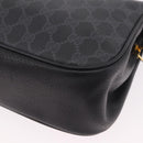 GUCCI GG Supreme Web Sherry Line Tas PVC Zwart Rood 116 02 076 Auth 184484-13