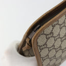 GUCCI GG Plus Supreme Clutch Bag PVC Beige Gold Auth 184487-8